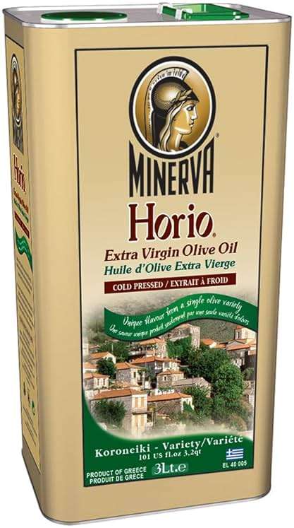 Horio Greek Olive Oil Extra Virgin Cold Pressed Organic, Perfect for Salads and Marinades, Frying Oil, 3 Liter (101.4 fl oz) - Image 1