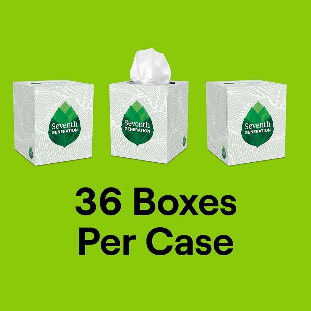 Seventh Generation Facial Tissue, 2-Ply Sheets, 85-Count Boxes (Pack of 36) - Image 3