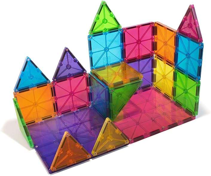 MAGNA-TILES Classic 32-Piece Magnetic Construction Set, The ORIGINAL Magnetic Building Brand - Image 10