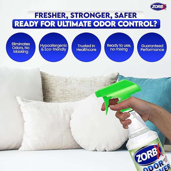 ZORBX Unscented Odor Eliminator Spray 32 Fl Oz – Professional Strength Odor Remover for Pet Urine, Smoke & Strong Household Odors – Safe for Carpet, Upholstery & Healthcare Use - Image 7