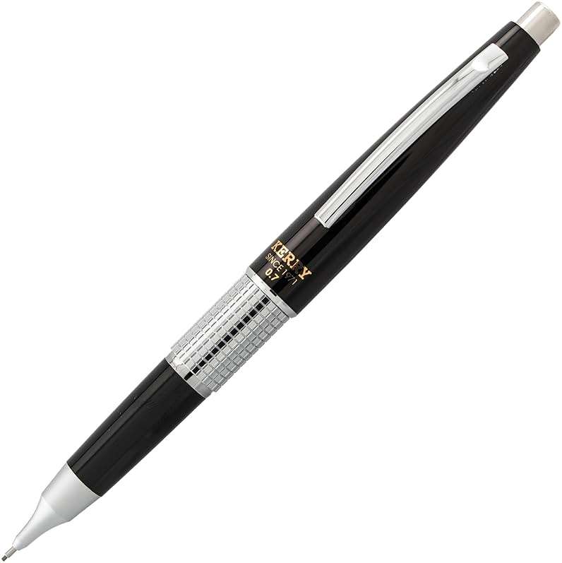 Pentel Sharp Kerry Mechanical Pencil (0.7mm), Black Barrel, 1 Pencil (P1037A) - Image 1