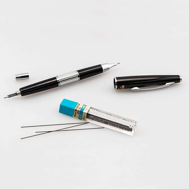 Pentel Sharp Kerry Mechanical Pencil (0.7mm), Black Barrel, 1 Pencil (P1037A) - Image 7