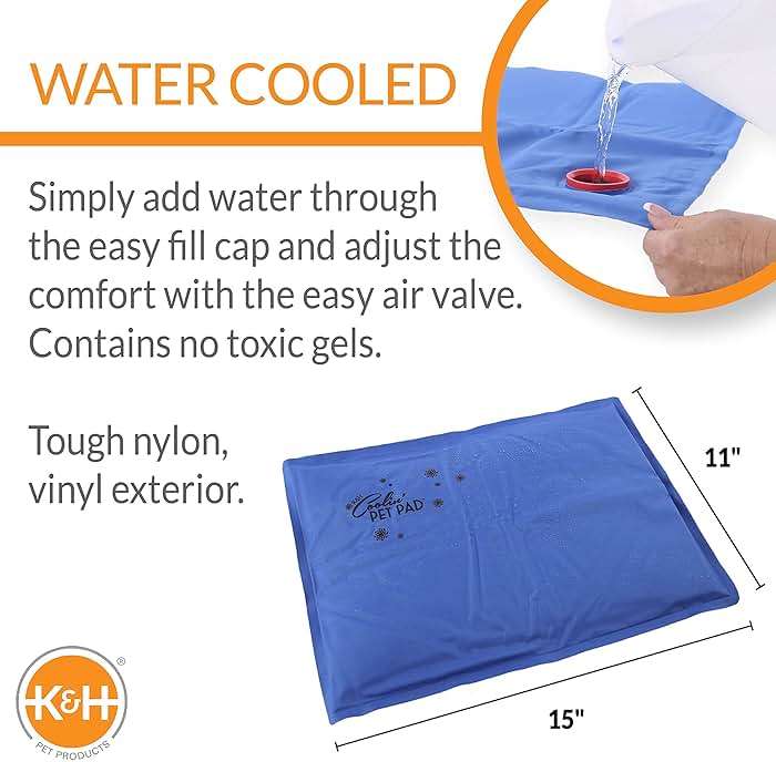 K&H Pet Products Coolin' Pet Pad Blue Small 15 X 11 Inches - Image 2