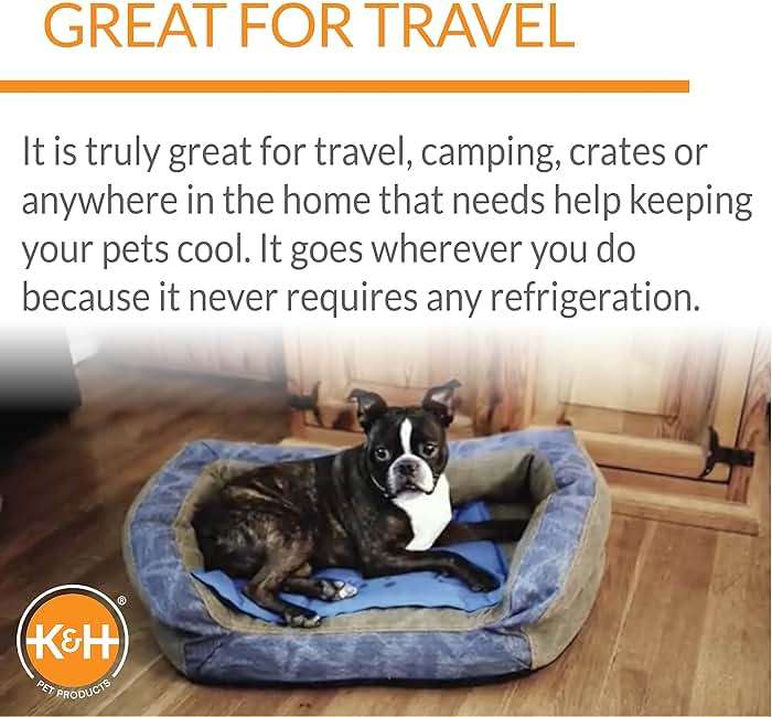 K&H Pet Products Coolin' Pet Pad Blue Small 15 X 11 Inches - Image 5
