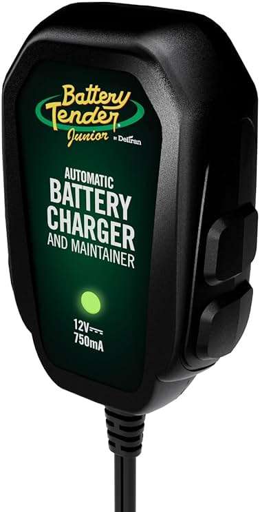 Battery Tender Junior 12V, 750mA Charger and Maintainer: Automatic 12V Powersports for Motorcycle, ATVs, and More - Smarter Than a Trickle Charger - 021-0123 - Image 2