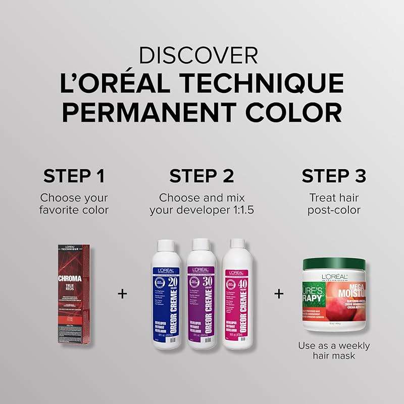 L'Oréal Technique Nature's Therapy Mega Moisture Hair Mask - Deep Conditioning & Detangling Crème, Softens and Adds Hair Shine With Botanical Extracts, For All Hair Types - Image 4
