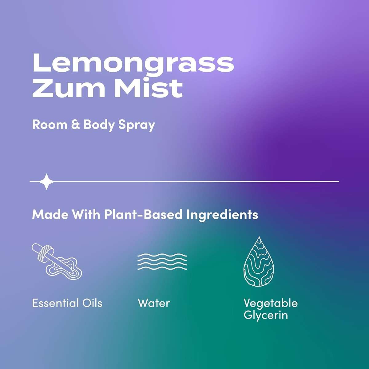 Indigo Wild Zum Mist Room & Body Spray - Aromatherapy Essential Oil Spray - Natural Body Mist & Room Spray - Lemongrass Scent - 4 fl oz - Image 2