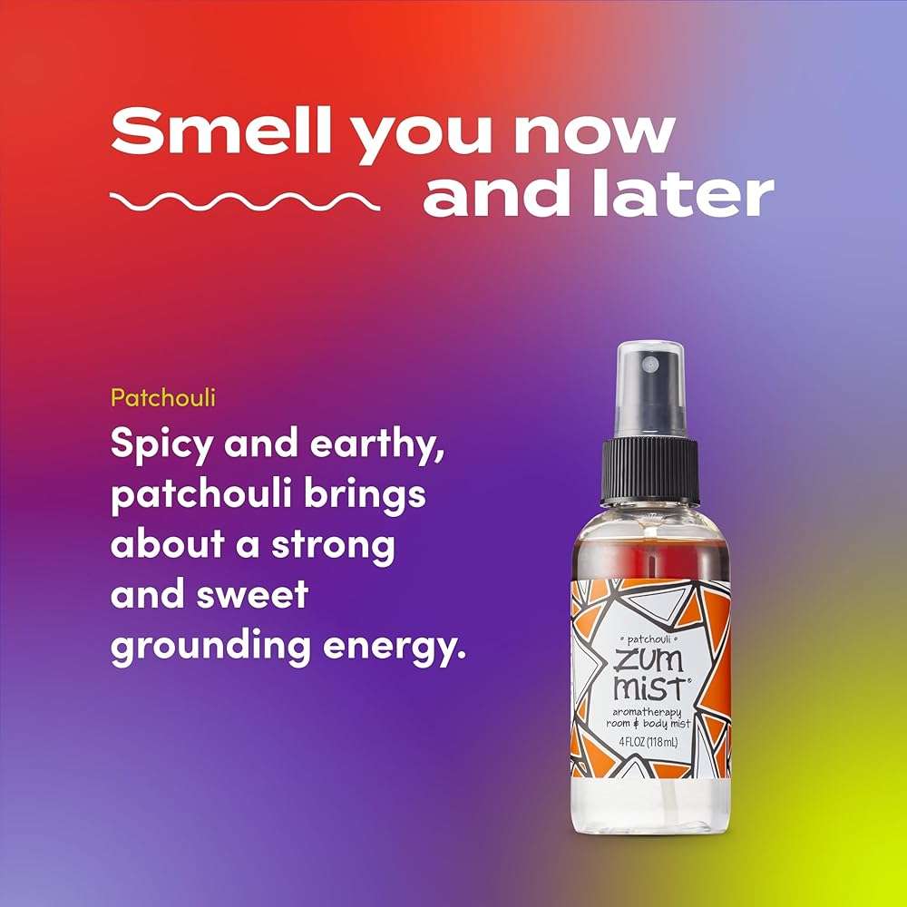 Indigo Wild Zum Mist Room & Body Spray - Aromatherapy Essential Oil Spray - Natural Body Mist & Room Spray - Patchouli Scent - 4 fl oz - Image 3