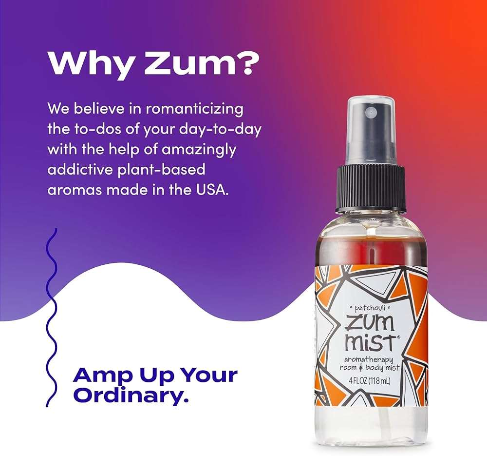 Indigo Wild Zum Mist Room & Body Spray - Aromatherapy Essential Oil Spray - Natural Body Mist & Room Spray - Patchouli Scent - 4 fl oz - Image 6