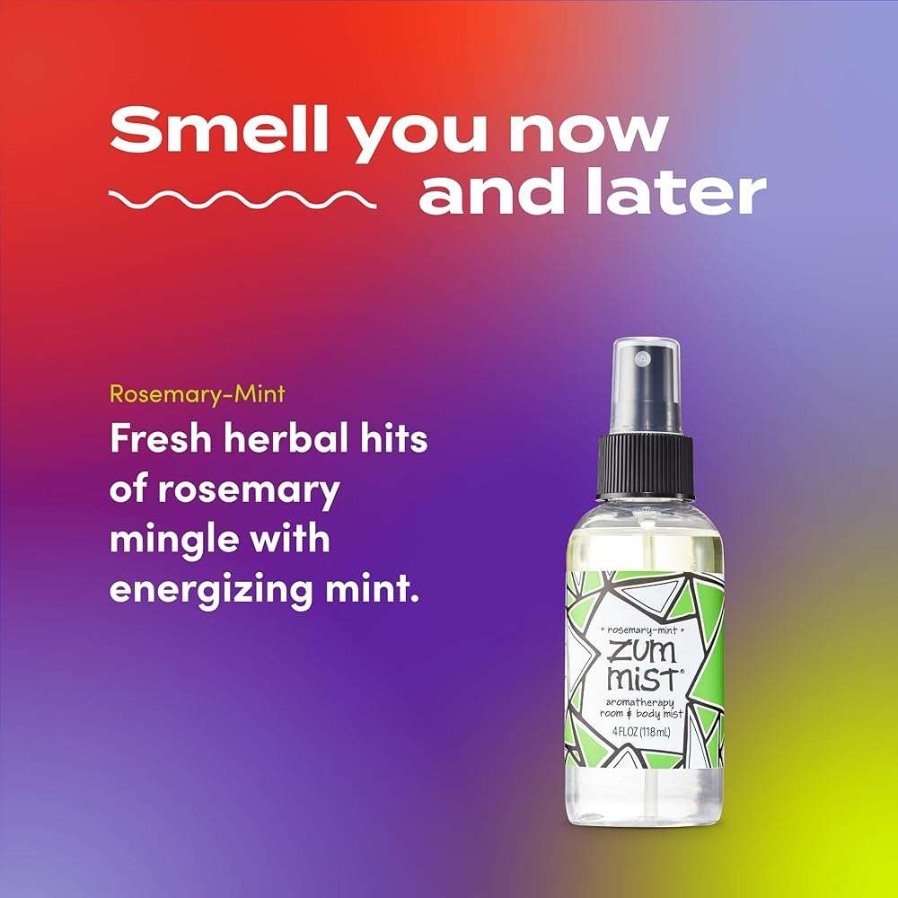 Indigo Wild Zum Mist Room & Body Spray - Aromatherapy Essential Oil Spray - Natural Body Mist & Room Spray - Rosemary-Mint Scent - 4 fl oz - Image 2
