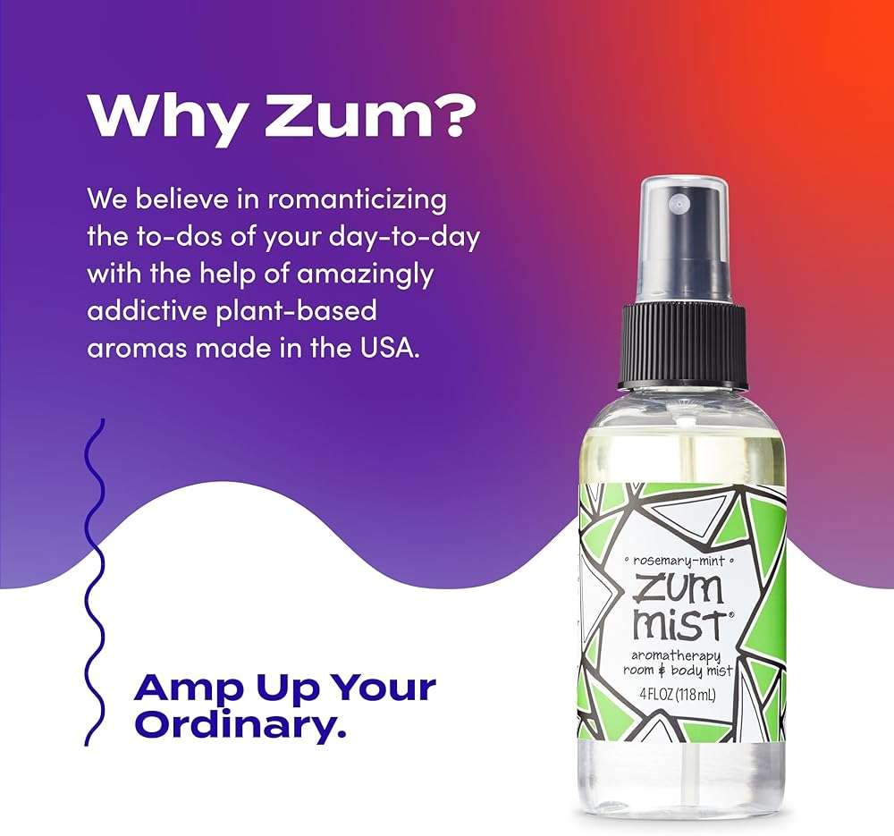 Indigo Wild Zum Mist Room & Body Spray - Aromatherapy Essential Oil Spray - Natural Body Mist & Room Spray - Rosemary-Mint Scent - 4 fl oz - Image 5
