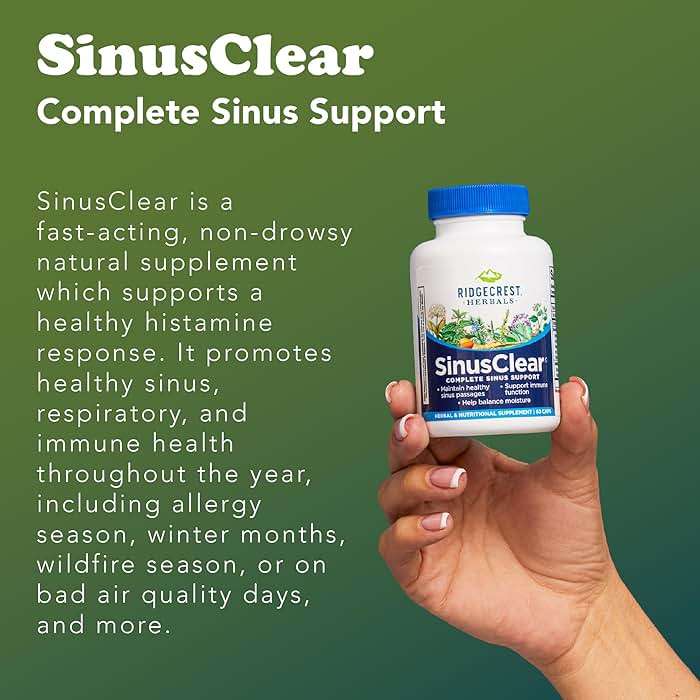 RidgeCrest Herbals SinusClear, Mullein Leaf, Bromelain, Vitamin C, and Zinc, for Healthy Mucus, Immune & Respiratory Support, (60 Veg Caps, 30 Serv) - Image 7