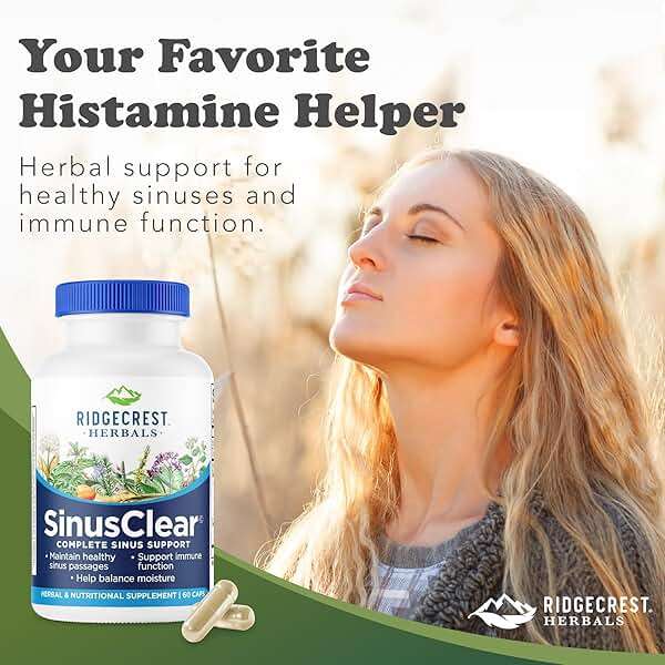 RidgeCrest Herbals SinusClear, Mullein Leaf, Bromelain, Vitamin C, and Zinc, for Healthy Mucus, Immune & Respiratory Support, (60 Veg Caps, 30 Serv) - Image 8