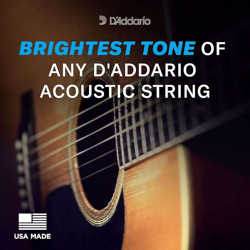 D'Addario Acoustic Guitar Strings, 80/20 Bronze, EJ11, Light Gauge 12-53, 6-String Set, Pack of 1 - Image 2