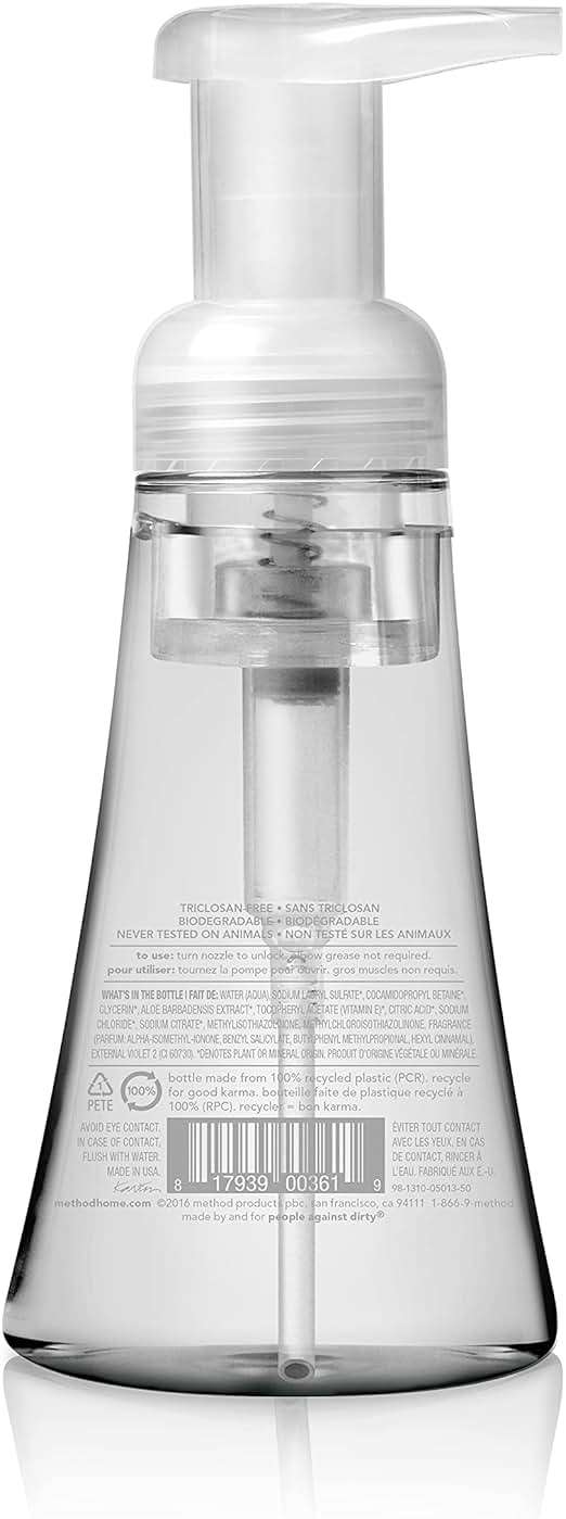 Method Foaming Hand Soap, Sweet Water, Paraben and Phthalate Free, 10 Fl Oz (Pack of 6) - Image 2
