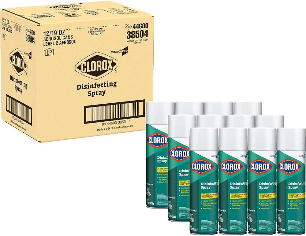 CloroxPro Disinfecting Spray, Fresh Scent, 19 Ounces, Pack of 12 (Packaging May Vary) - Image 6