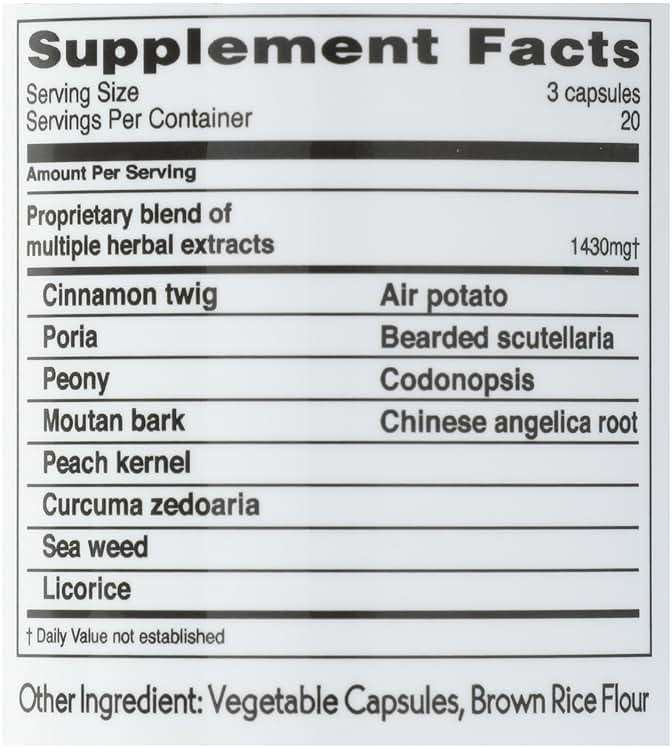 Balanceuticals Ovary & Uterus Clean, 500 mg Dietary Supplement Capsules, 60-Count Bottle - Image 4