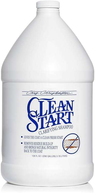 Chris Christensen Clean Start Dog Shampoo, Groom Like a Professional, Pro-Vitamin Deep Cleansing Formula, Preserves Natural Oils, Removes Build Up from Other conditioners, All Coat Types, Made in USA - Image 1