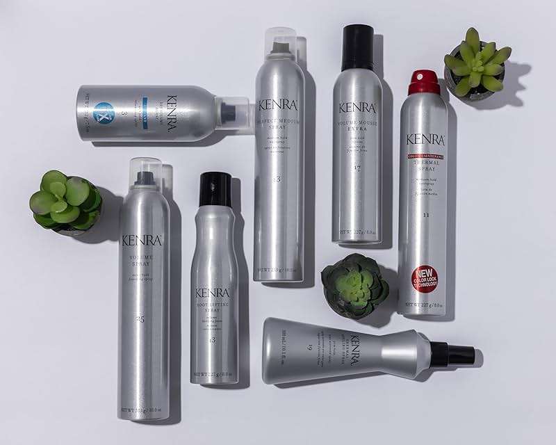 Kenra Professional Thermal Styling Spray 19 | Heat Protection | Firm Hold Heat-Activated | Tames Frizz, Flyaways & Adds Shine | All Hair Types | 10 fl. Oz - Image 7