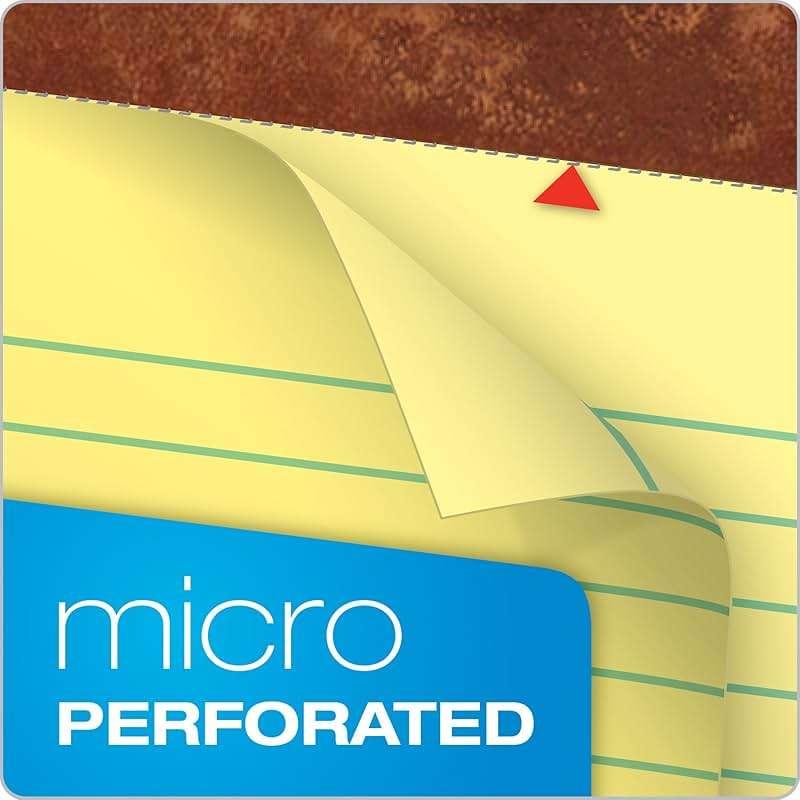 TOPS 5 x 8 Legal Pads, 12 Pack, The Legal Pad Brand, Narrow Ruled, Yellow Paper, 50 Sheets Per Writing Pad, Made in the USA (7501) - Image 4