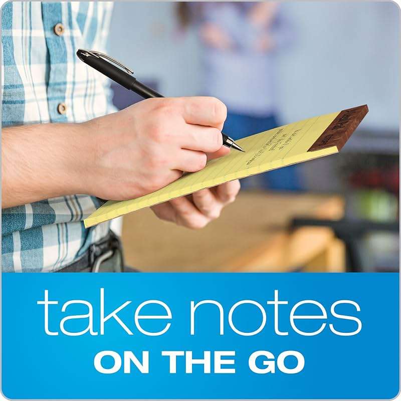 TOPS 5 x 8 Legal Pads, 12 Pack, The Legal Pad Brand, Narrow Ruled, Yellow Paper, 50 Sheets Per Writing Pad, Made in the USA (7501) - Image 6