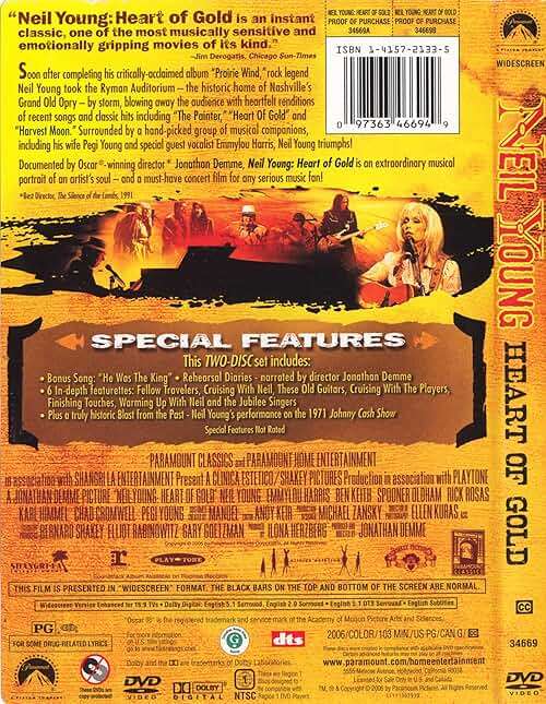 Neil Young - Heart of Gold [DVD] - Image 2