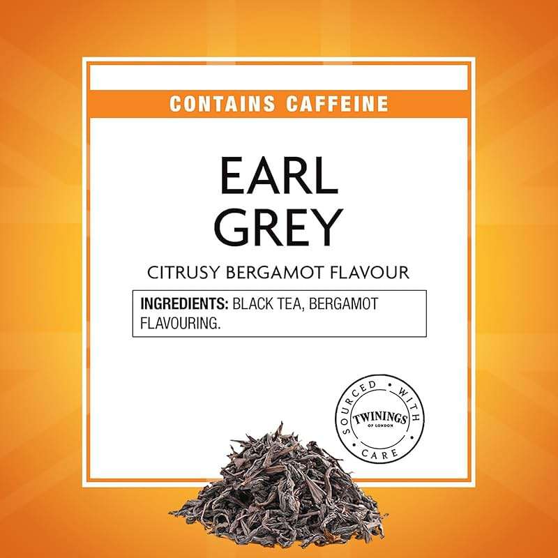 Twinings Earl Grey Loose Black Tea Tins, 7.05 Ounce Tins (Pack of 6), Flavoured with Citrus and Bergamot, Caffeinated, Enjoy Hot or Iced - Image 4