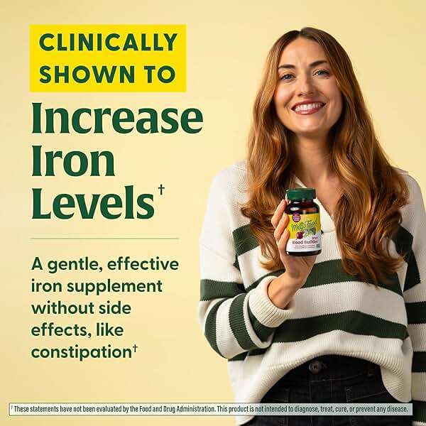 MegaFood Blood Builder Iron Supplement for Women & Men – Increase Iron Levels Without Side Effects – Improves Energy Levels – B12, Folic Acid & Vitamin C for Absorption – Vegan, Non-GMO - 90 Tablets - Image 3