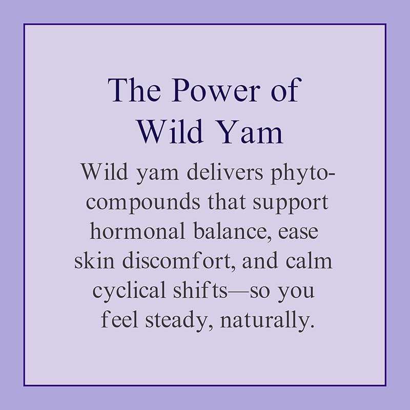 At Last Naturals Wild Yam Cream Hormone Balance for Women Menopause PMS Relief with Vitamin E Helps Smooth Dry Skin Reduce Hot Flashes and Promotes Well Being (2 oz 1 Packs) - Image 8