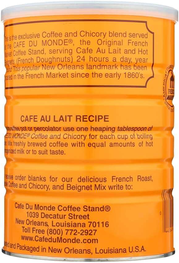 Half a Dozen Cans (6 Cans) of Coffee Du Monde - 15 oz. cans - Image 3