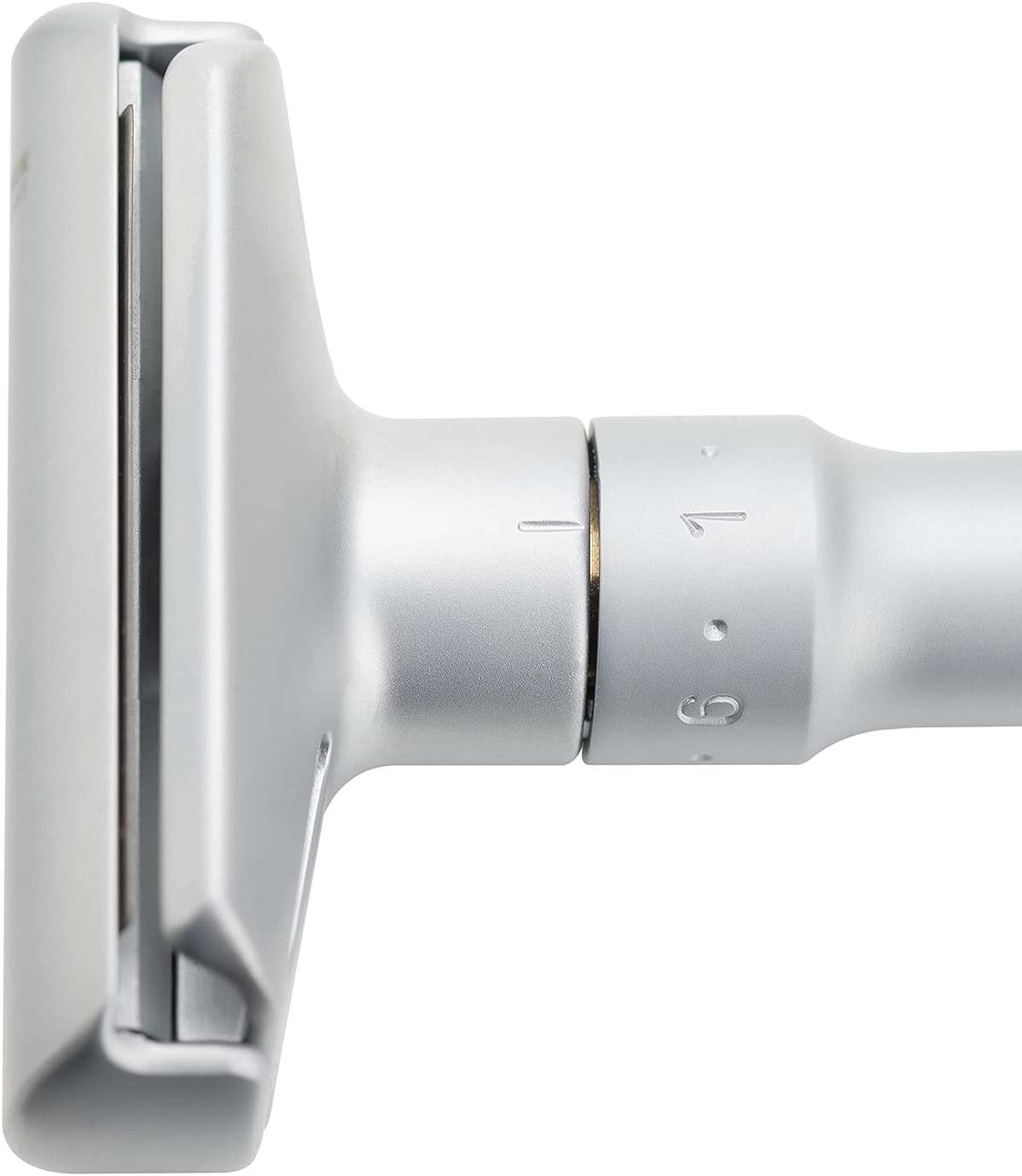 MERKUR FUTUR 700 Adjustable Double Edge Safety Razor - Matte Chrome, Adjustable Razor With Dial, Made in Germany, Plastic-Free, Snap-On Cap Design, Straight Bar - Image 6