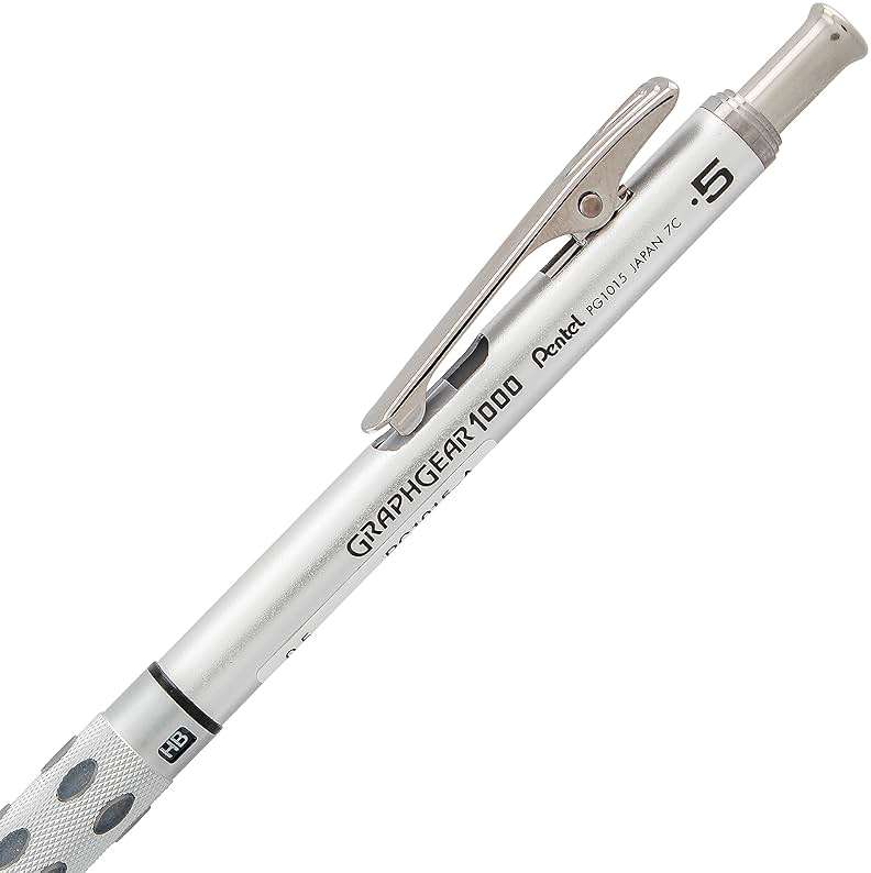 Pentel GraphGear 1000 Mechanical Pencil, (0.5mm) Point Size, Black Barrel, 1 Each (PG1015A) - Image 6