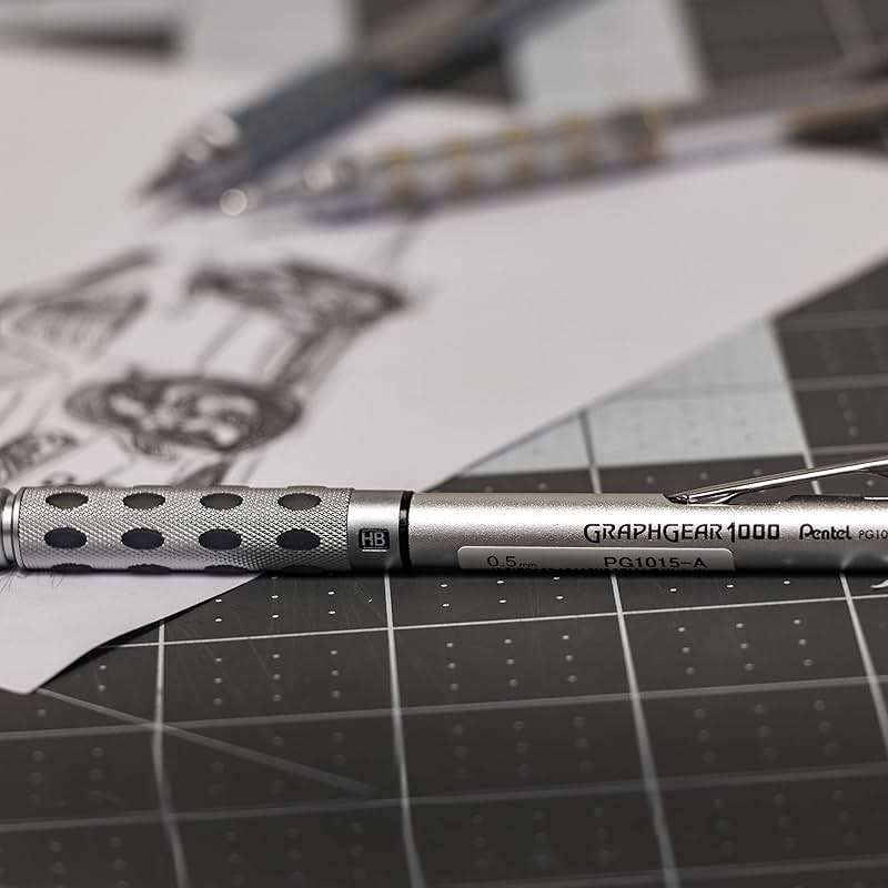 Pentel GraphGear 1000 Mechanical Pencil, (0.5mm) Point Size, Black Barrel, 1 Each (PG1015A) - Image 9