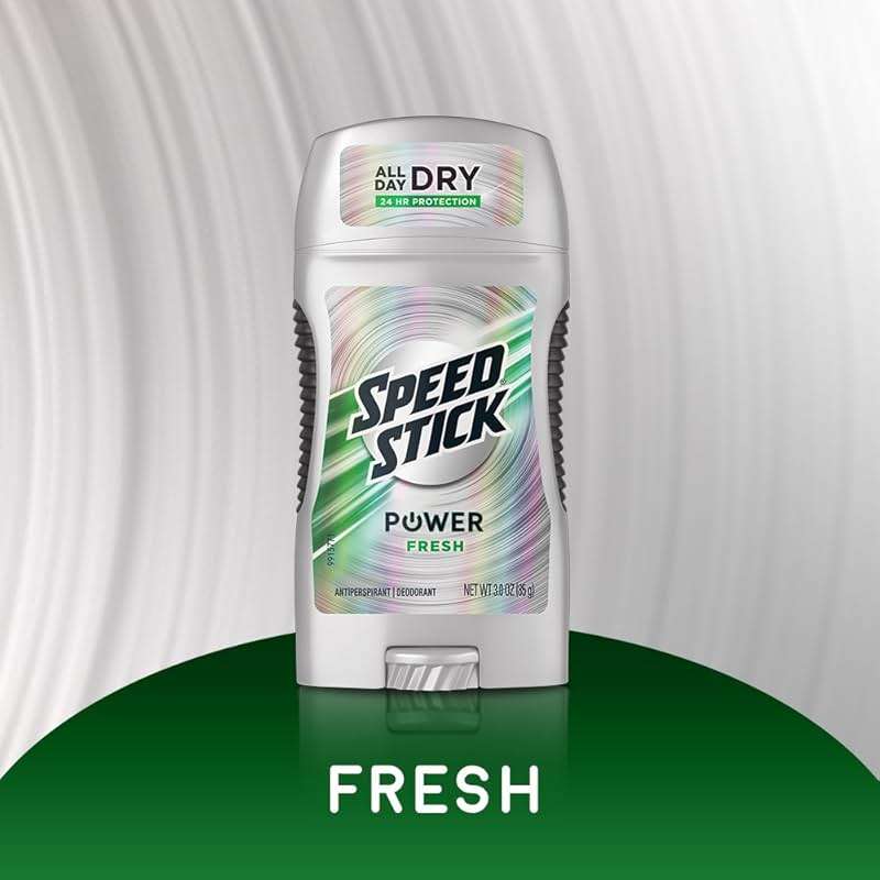 Speed Stick Antiperspirant/Deodorant, Fresh Scent, 3 Ounce Stick (00022200951029) - Image 3