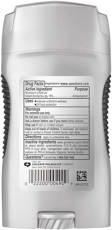 Speed Stick Antiperspirant/Deodorant, Fresh Scent, 3 Ounce Stick (00022200951029) - Image 9
