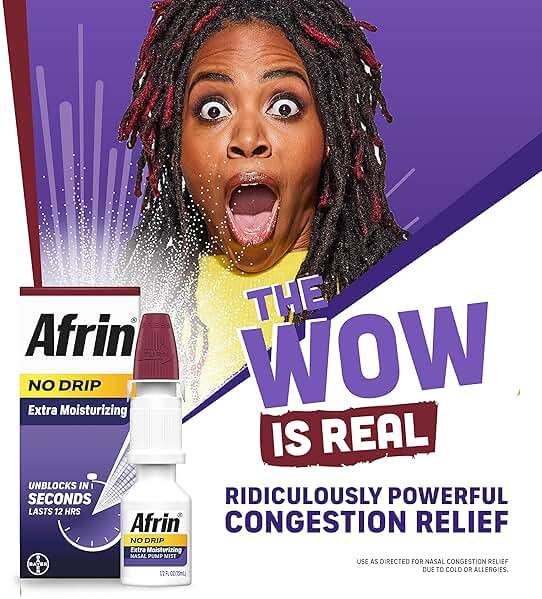 Afrin No Drip Extra Moisturizing 12 Hour Nasal Congestion Relief Pump Mist, Sinus Spray Decongestant - 15 mL - Image 5