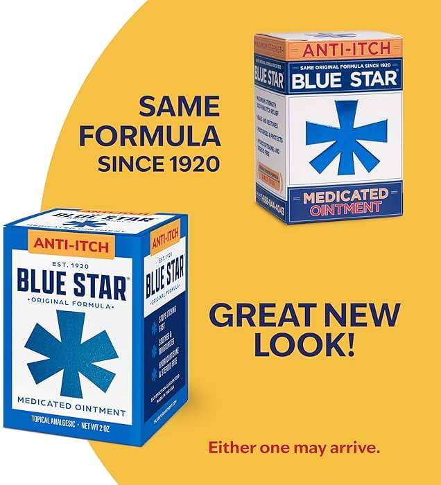 Blue Star Anti-Itch Medicated Ointment, Fast-Acting Relief for Dry, Itchy Skin, Rashes, Ringworm, Dry Cracked Heels & More, Hydrocortisone-Free & Steroid-Free, 2 OZ - Image 5