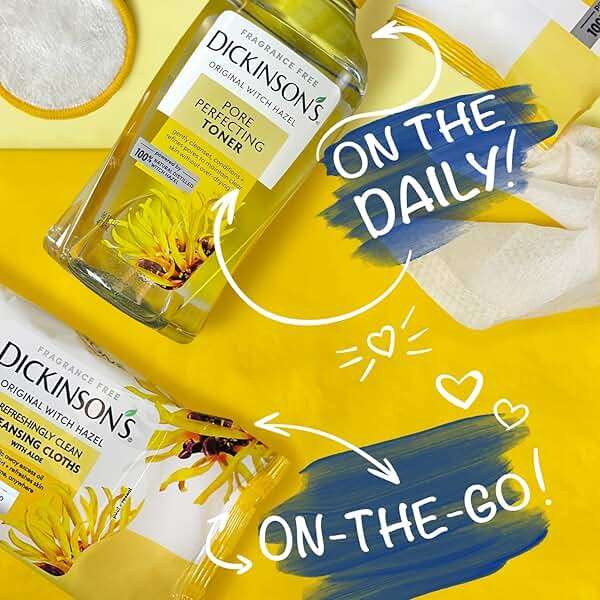 Dickinson's Original Witch Hazel Pore Perfecting Toner | 100% Natural Distilled Witch Hazel | America's #1 Toner | Refines Pores | Removes Impurities & Oil | 16 Fl Oz - Image 9