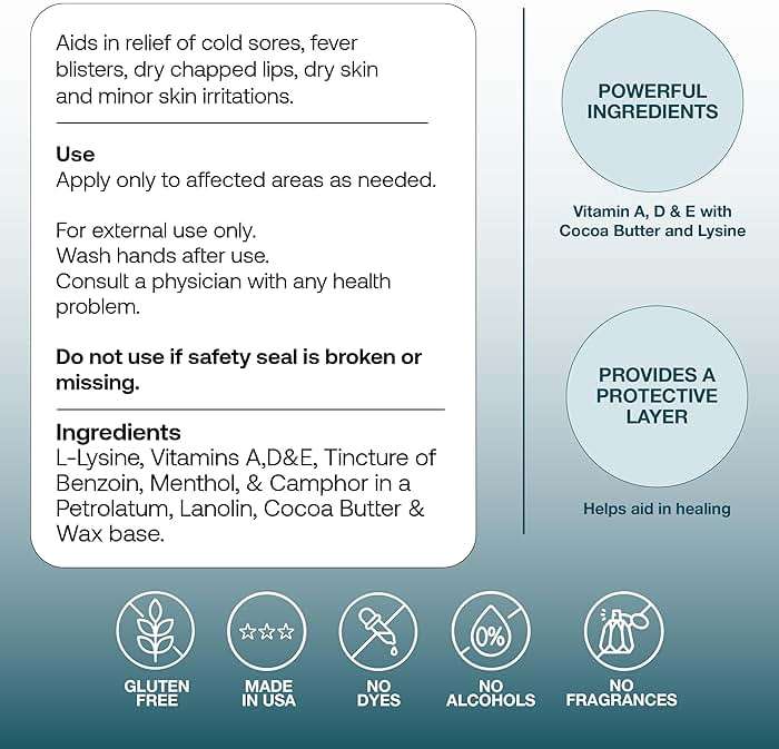 Basic Brands Lysine Lip Balm, Cold Sore & Herpes Simplex Treatment - Image 6