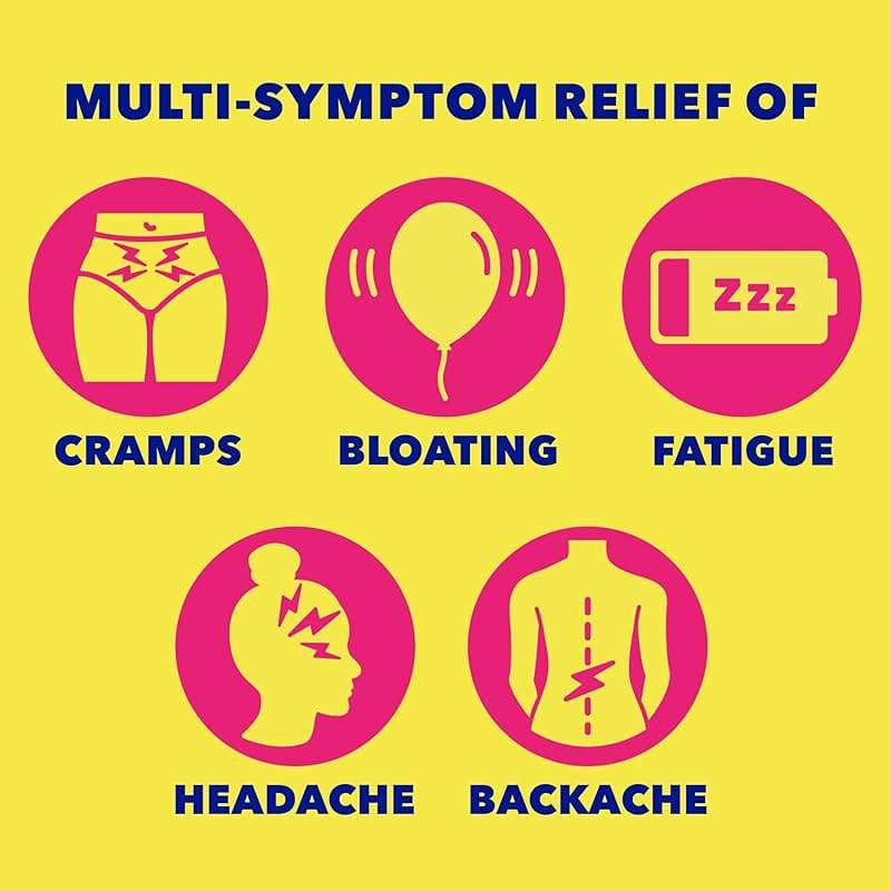 Midol Complete Menstrual Pain Relief Caplets, 40 Count - Provides Cramp, Headache, and Bloating Relief - Image 5