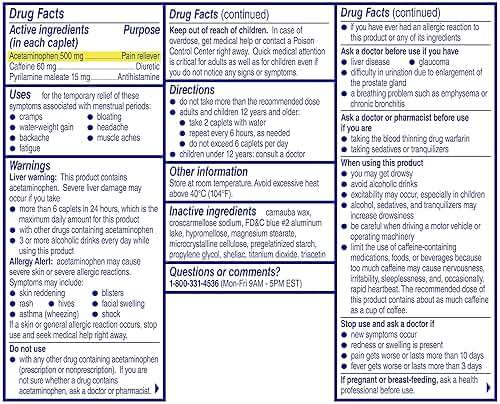 Midol Complete Menstrual Pain Relief Caplets, 40 Count - Provides Cramp, Headache, and Bloating Relief - Image 9