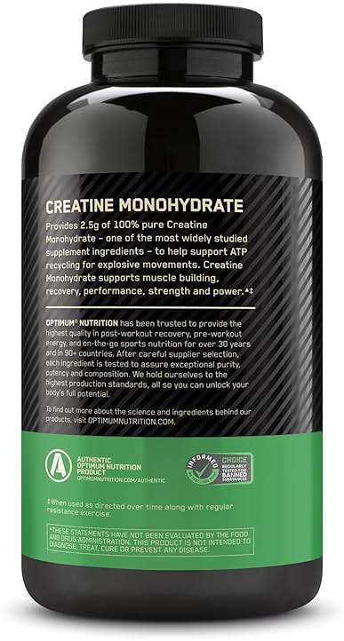 Optimum Nutrition Creatine, Micronized Creatine Monohydrate Capsules, Supports Strength & Recovery, Banned Substance Tested, 2.5g per Serving, 150 Servings, 300 Count - Image 9