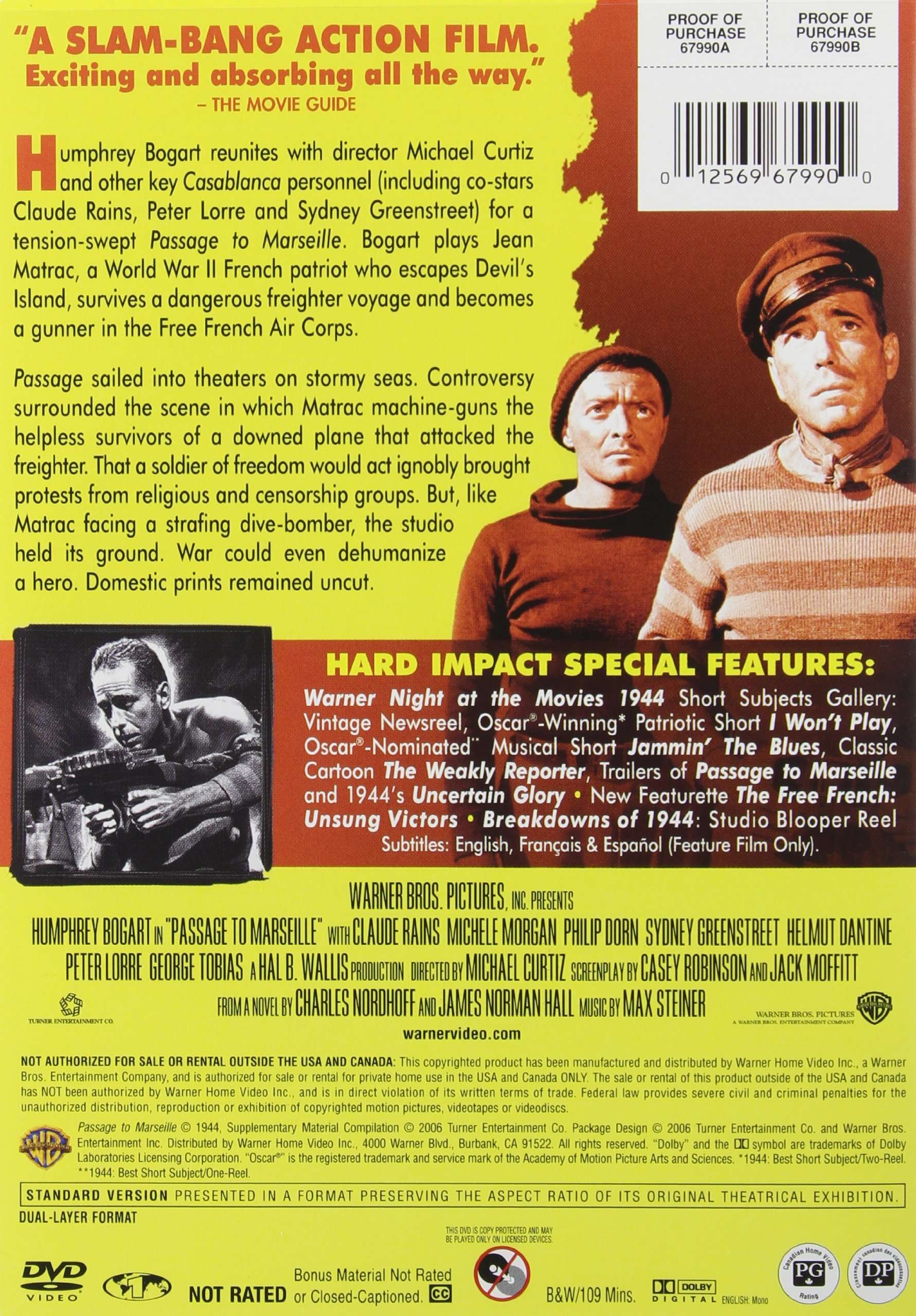 Humphrey Bogart - The Signature Collection, Vol. 2 (The Maltese Falcon Three-Disc Special Edition / Across the Pacific / Action in the North Atlantic / All Through the Night / Passage to Marseille) - Image 12