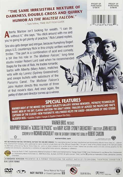 Humphrey Bogart - The Signature Collection, Vol. 2 (The Maltese Falcon Three-Disc Special Edition / Across the Pacific / Action in the North Atlantic / All Through the Night / Passage to Marseille) - Image 4