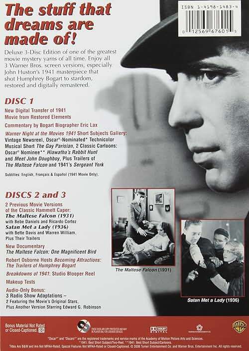 Humphrey Bogart - The Signature Collection, Vol. 2 (The Maltese Falcon Three-Disc Special Edition / Across the Pacific / Action in the North Atlantic / All Through the Night / Passage to Marseille) - Image 6