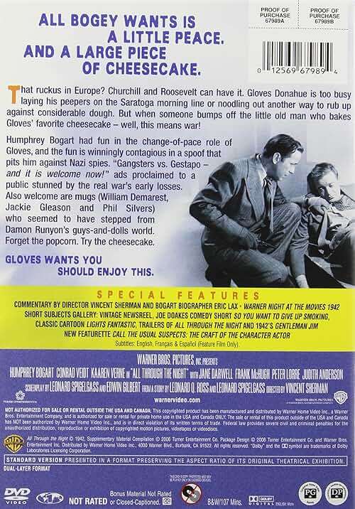 Humphrey Bogart - The Signature Collection, Vol. 2 (The Maltese Falcon Three-Disc Special Edition / Across the Pacific / Action in the North Atlantic / All Through the Night / Passage to Marseille) - Image 10