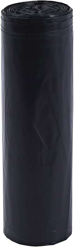 Genuine Joe GJO01535 Heavy Duty Low-Density Puncture Resistant Can Liner, 60 gallon Capacity, 56" Length x 39" Width x 1.50 mil Thickness, Black (Box of 50) - Image 5
