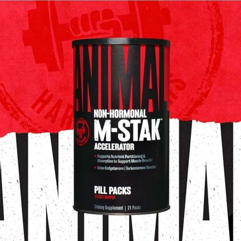 Animal M-Stak - Muscle Builder and Anabolic Mass Gainer Supplement for Bodybuilding - Lean Muscle Growth, Amino Complex and Pre Workout Energy, 21 Packs - Image 2