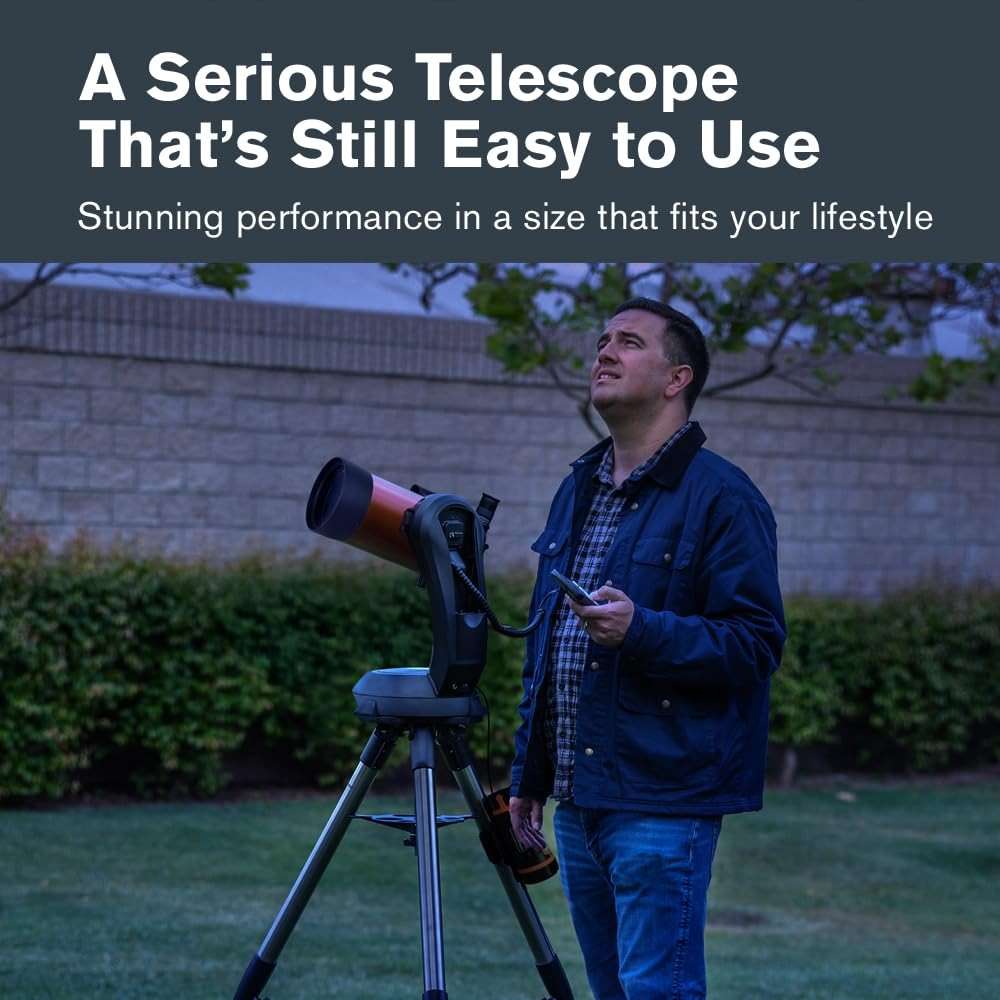 Celestron NexStar 4SE Computerized Telescope – 4-Inch Maksutov-Cassegrain Optical Tube – Fully Automated GoTo Mount with SkyAlign – Ideal for Beginners and Advanced Users – 40,000+ Object Database - Image 2