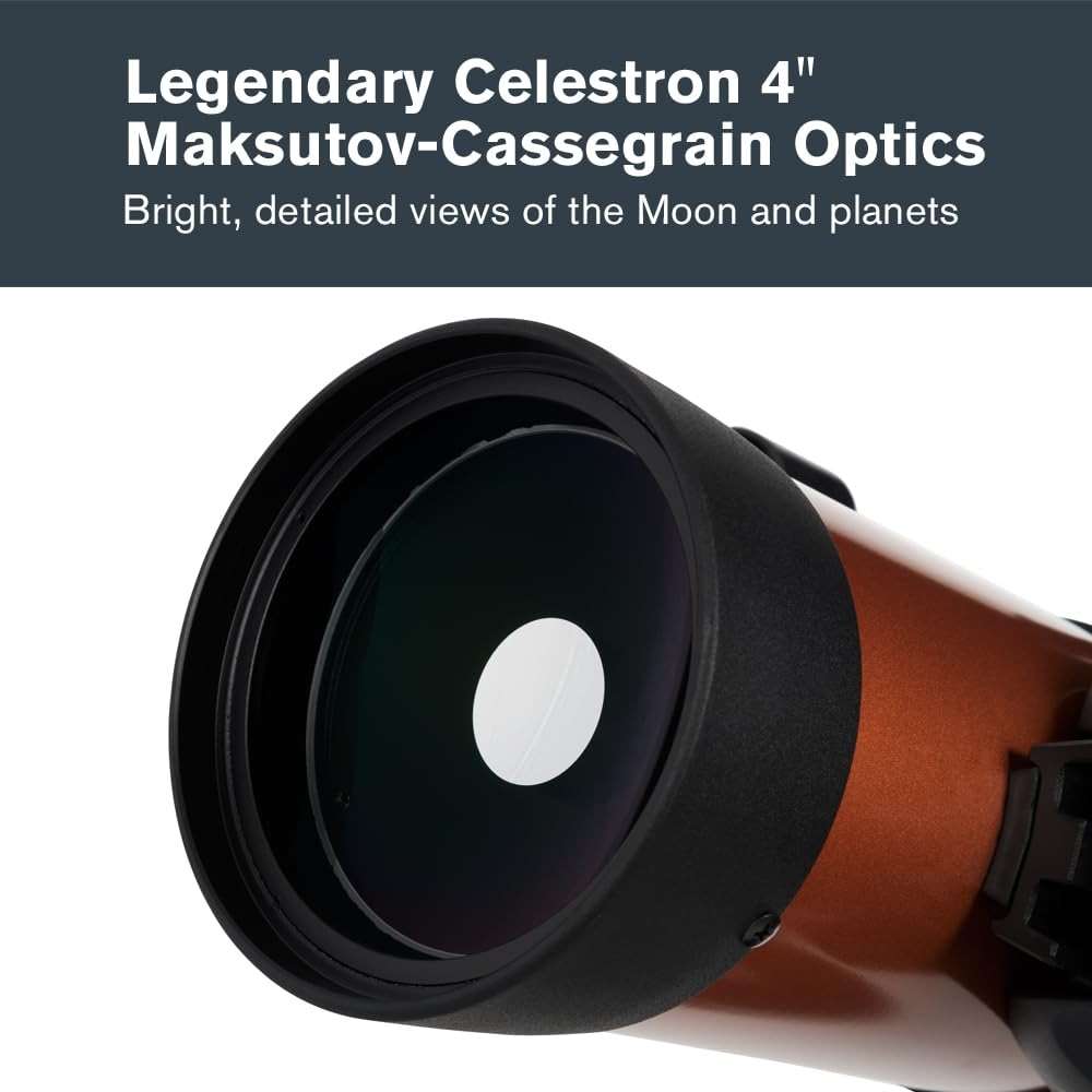 Celestron NexStar 4SE Computerized Telescope – 4-Inch Maksutov-Cassegrain Optical Tube – Fully Automated GoTo Mount with SkyAlign – Ideal for Beginners and Advanced Users – 40,000+ Object Database - Image 4
